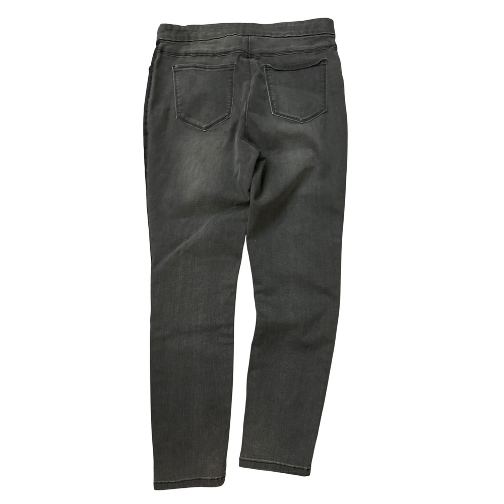 Tribal Jeans Womens Gray Skinny Pull On Pants Side Stripe Charcoal Size 12 - Picture 3 of 3